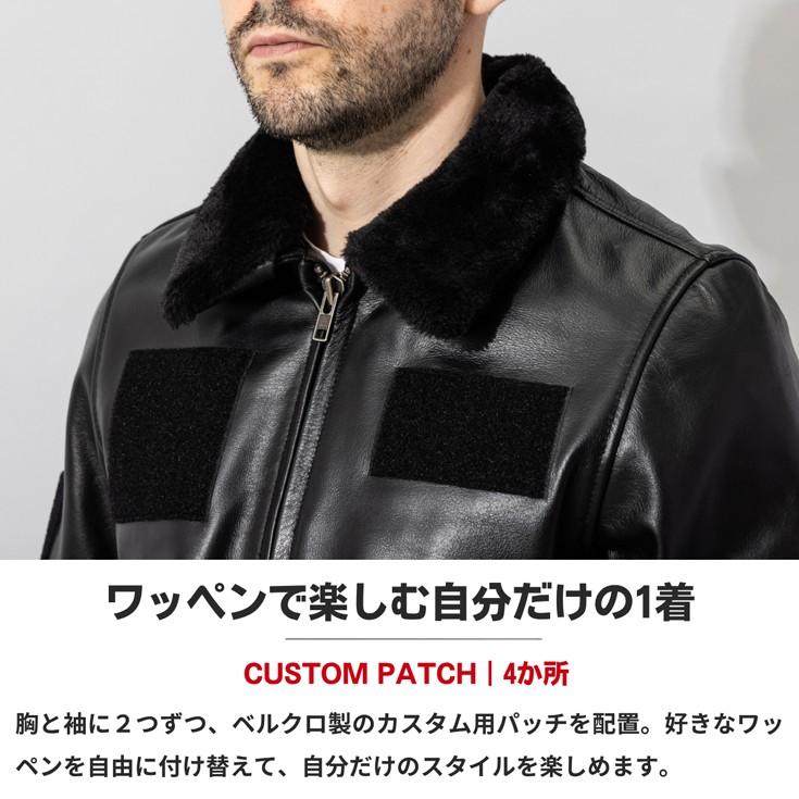 極美⭐️Liugoo Leathers ブラックレザー ライダースジャケット G1 Liugoo Leathers 本革 G-1フライトジャケット メンズ リューグー