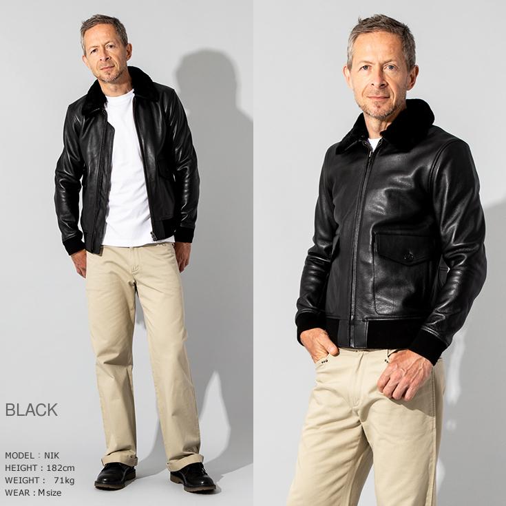 Liugoo Leathers 本革 G-1フライトジャケット メンズ リューグー Liugoo Leathers 本革 G-1フライトジャケット メンズ リューグー