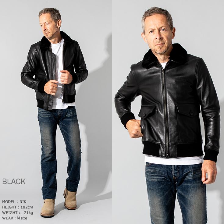 Liugoo Leathers 本革 G-1フライトジャケット メンズ リューグー Liugoo Leathers 本革 G-1フライトジャケット メンズ リューグー