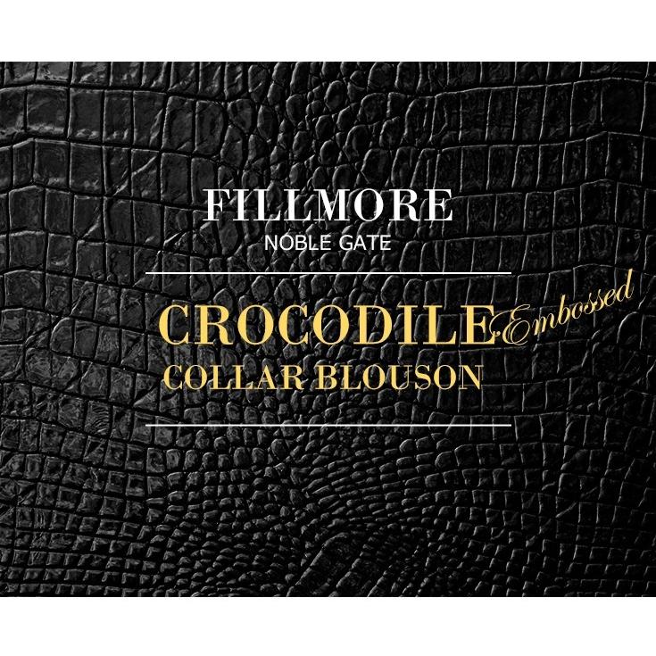 50%OFFクーポン】FILLMORE 本革 クロコダイルテーラードジャケット