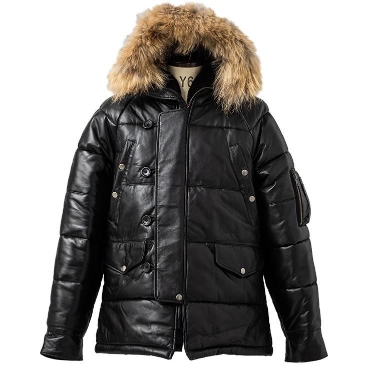 Liugoo Leathers 本革 N-3Bフライトジャケット レザーダウン