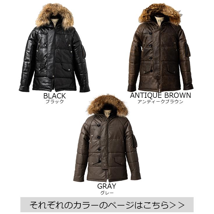 Liugoo Leathers 本革 N-3Bフライトジャケット レザーダウンジャケット