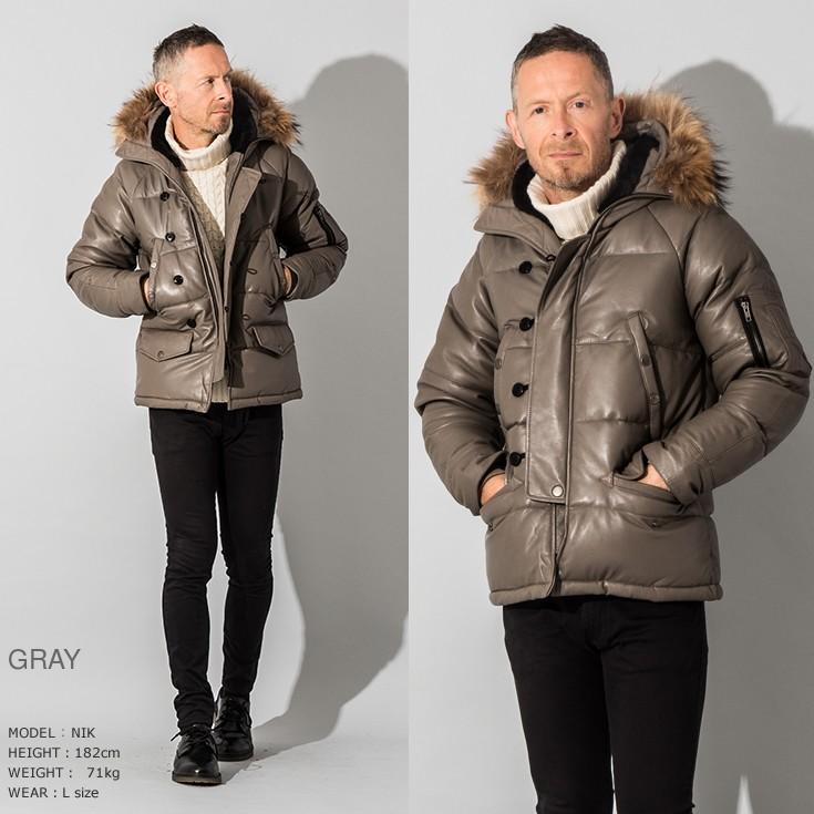 Liugoo Leathers 本革 N-3Bフライトジャケット レザーダウン