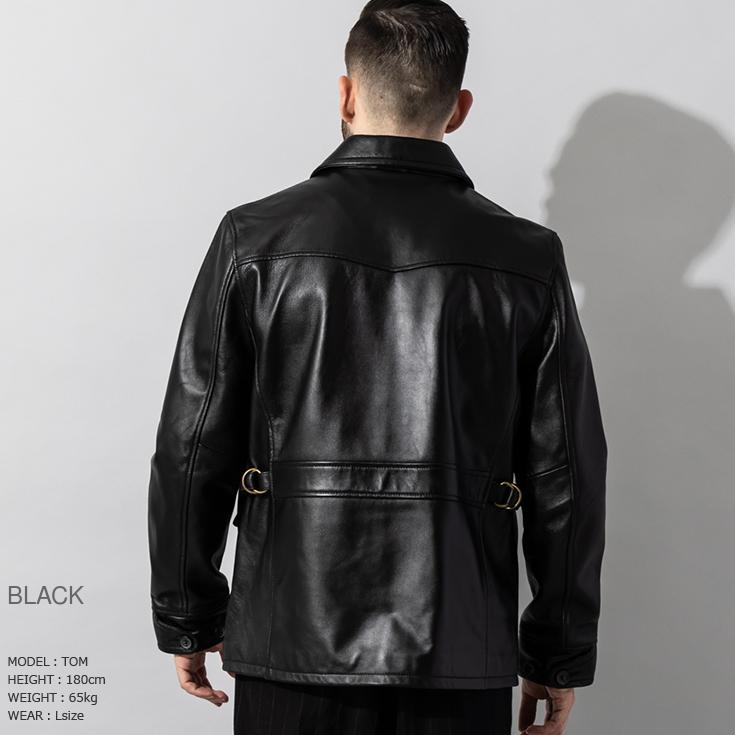 Liugoo Leathers 本革 カーコート メンズ リューグーレザーズ Liugoo Leathers 本革 カーコート メンズ リューグーレザーズ