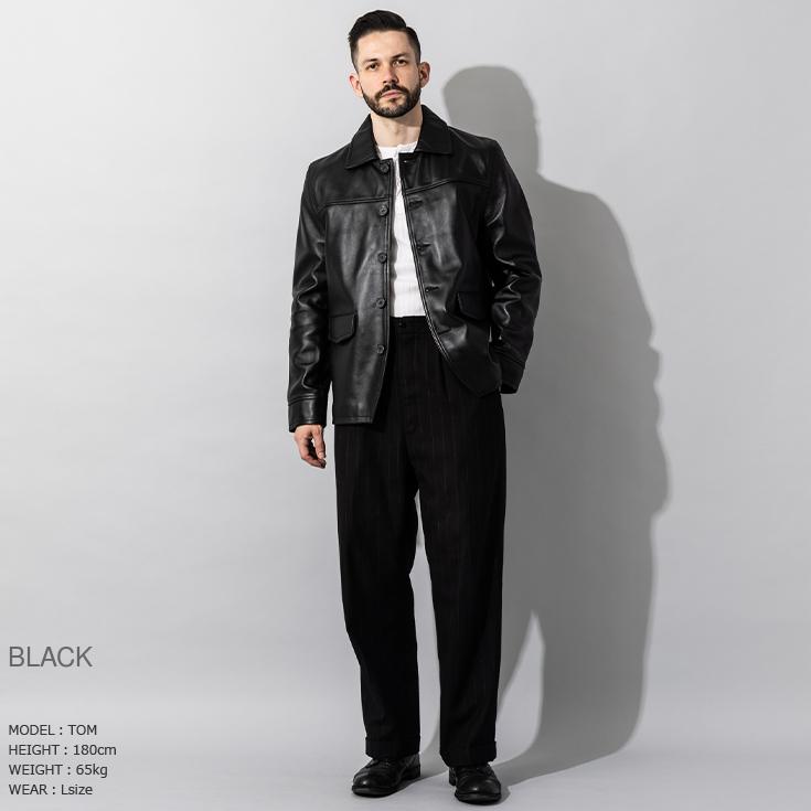 Liugoo Leathers 本革 カーコート メンズ リューグーレザーズ Liugoo Leathers 本革 カーコート メンズ リューグーレザーズ