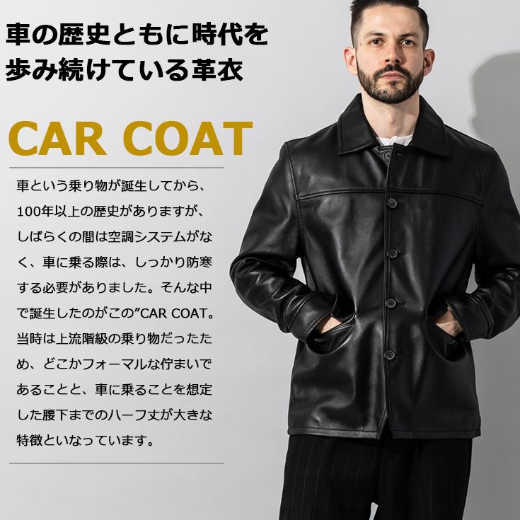 Liugoo Leathers 本革 カーコート メンズ リューグーレザーズ