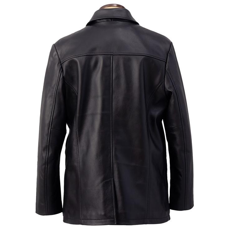 Liugoo Leathers 本革 ピーコート メンズ リューグーレザーズ COT18B  レザーコート ハーフコート |  | 15