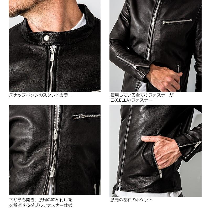 本革　黒　レザー　シングル　ライダース　ジャケット　FILLMORE フィルモア 20周年記念10%OFFクーポン】FILLMORE 本革 ディアスキンシングル