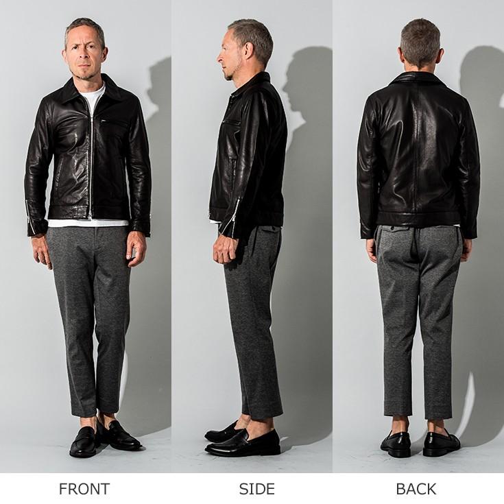 FILLMORE 本革 ディアスキンシングルライダースジャケット