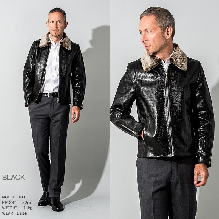 FILLMORE 本革 クロコダイルレザーブルゾン メンズ フィルモア SRY11A