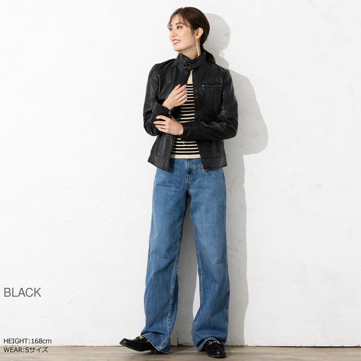 極美品 リューグーレザーズ 羊革 テーラードジャケット Lサイズ ブラック 38 ファッション 極美品 L リューグーレザー テーラード