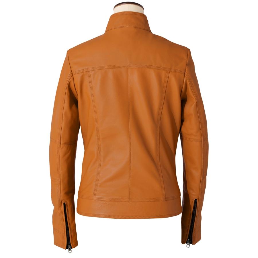 柔らか羊革✨極美品　ノーカラーシングルライダース ナチュラルビューティー 柔らか羊革✨極美品 ノーカラーシングルライダース ナチュラル