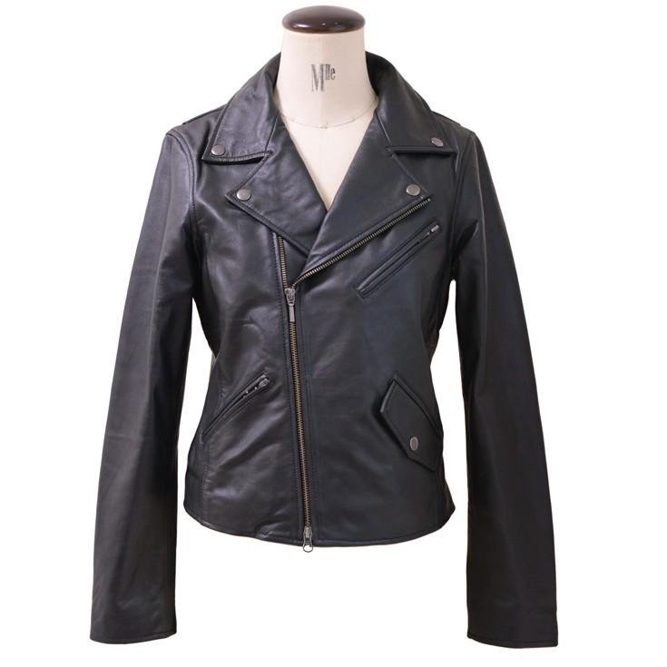 Liugoo Leathers LIUGOO 本革 ダブルライダースジャケット レディース