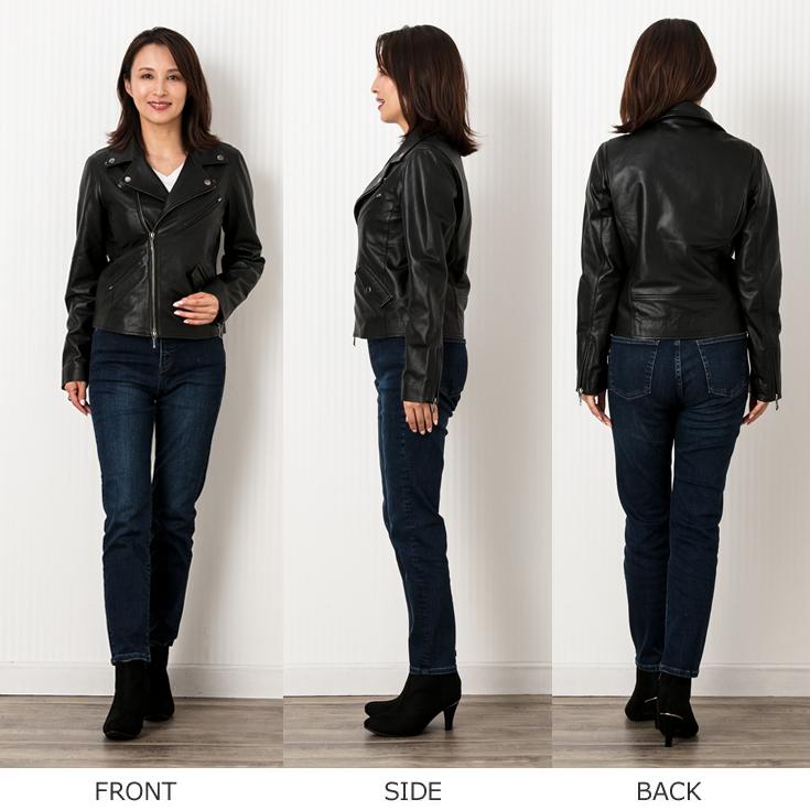 LIUGOO 本革 ダブルライダースジャケット レディース リューグー DRY08LA  ライダースジャケット　レザージャケット | Liugoo Leathers | 13
