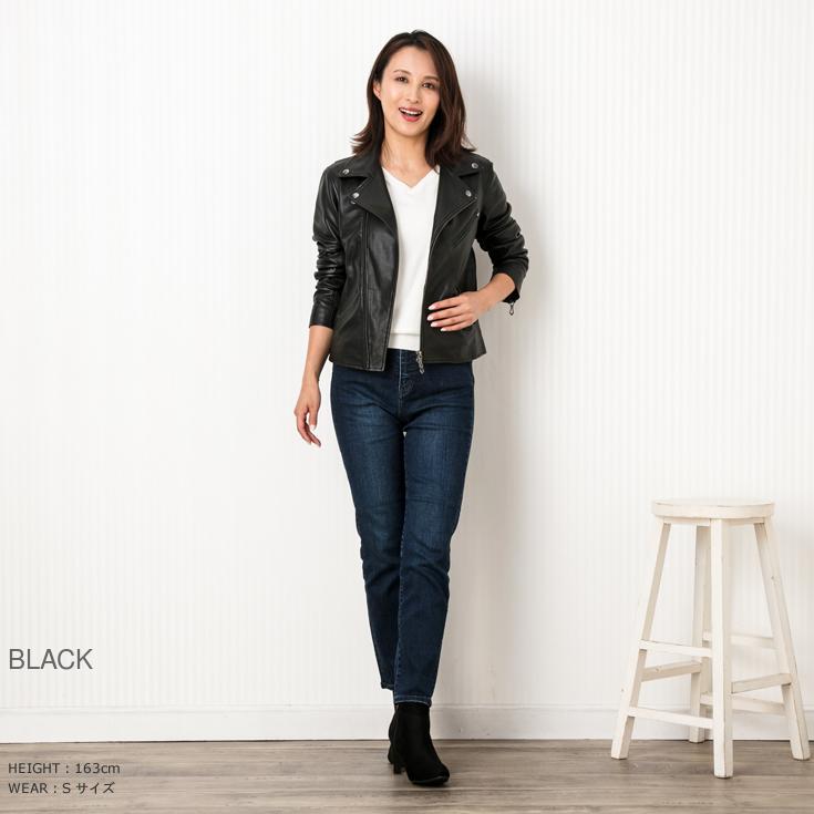 LIUGOO 本革 ダブルライダースジャケット レディース リューグー DRY08LA  ライダースジャケット　レザージャケット | Liugoo Leathers | 02