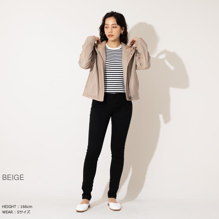 LIUGOO 本革 フーディージャケット レディース リューグー PRK02LA  レザージャケット パーカー ジャケット | Liugoo Leathers | 04