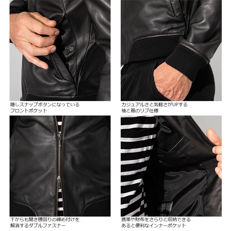 人気✨リューグーレザーズ ライダース　ブラック　ブラック　ラムレザー　サイズM 楽天市場】 Brand > Liugoo Leathers : レザージャケットの