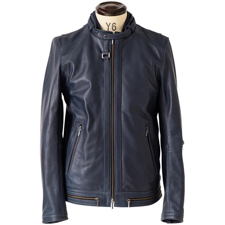 Liugoo Leathers シングルライダース　革ジャン ラムレザー Liugoo Leathers 本革 シングルライダースジャケット メンズ