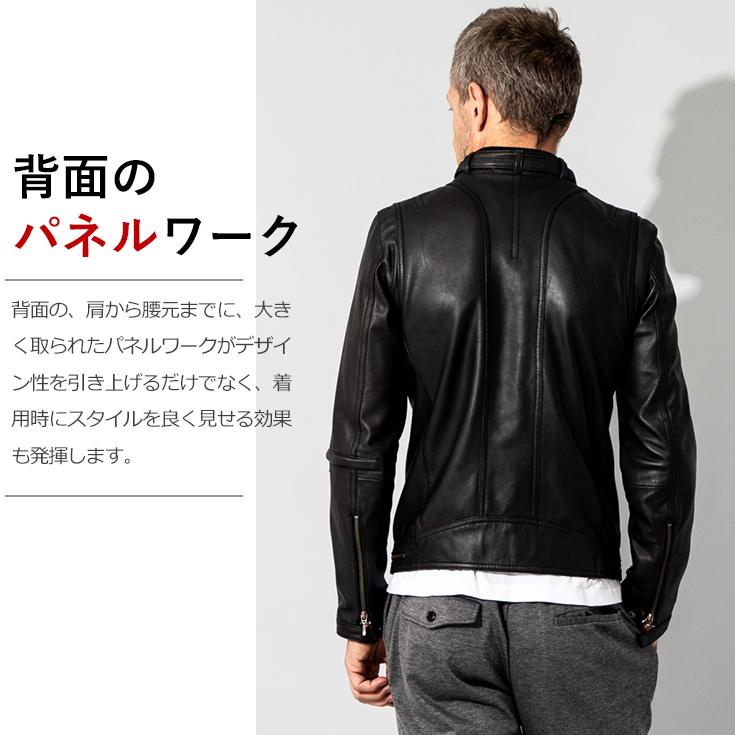 Liugoo Leathers 【30%OFFクーポン】LIUGOO 本革 シングルライダース