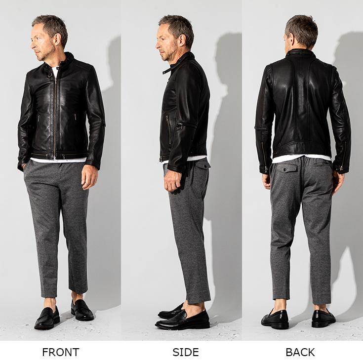 Liugoo Leathers LIUGOO 本革 シングルライダースジャケット