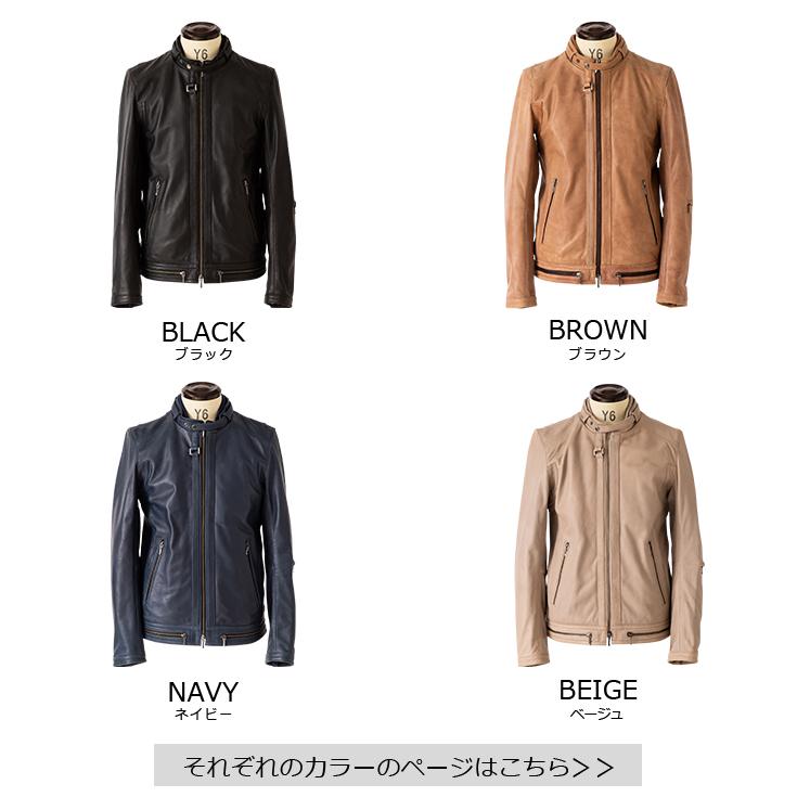 Liugoo Leathers LIUGOO 本革 シングルライダースジャケット