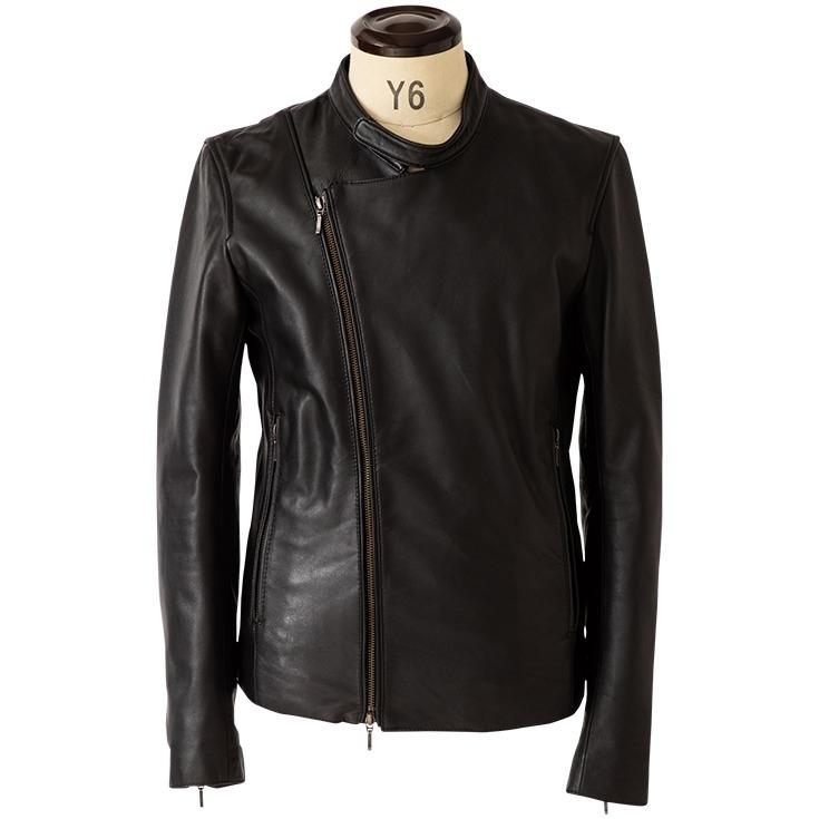 Lugoo Leathers レザージャケット M 黒 Liugoo Leathers LIUGOO 本革 キャスケード ダブルライダース