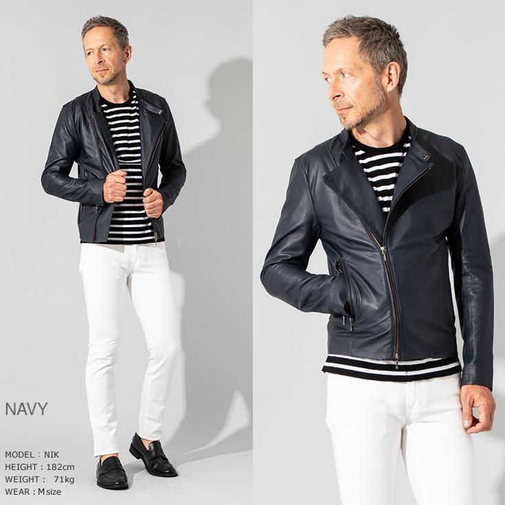 Liugoo Leathers LIUGOO 本革 キャスケード ダブルライダース