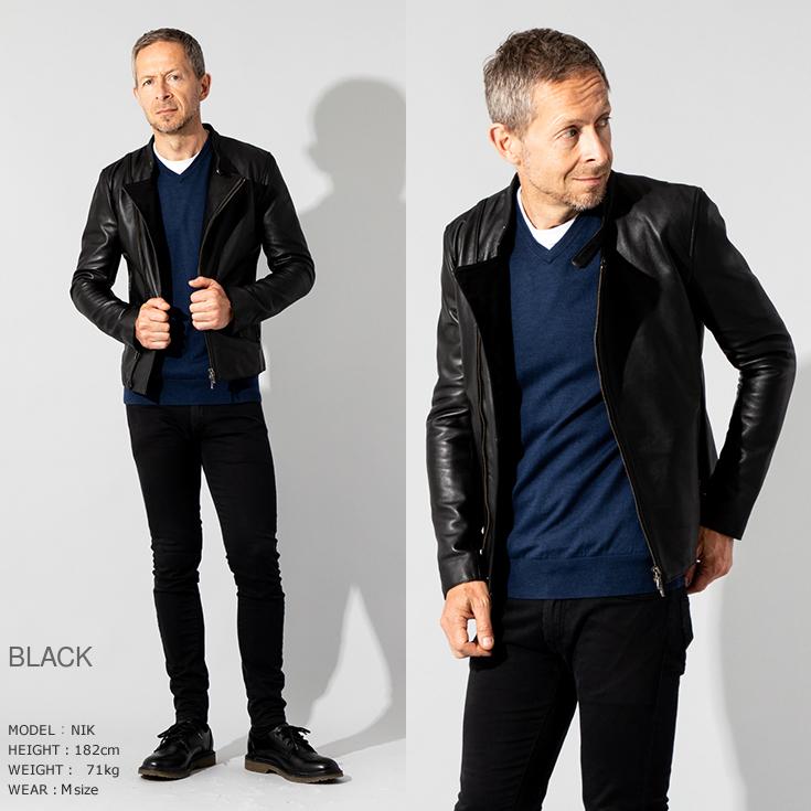 Liugoo Leathers LIUGOO 本革 キャスケード ダブルライダース