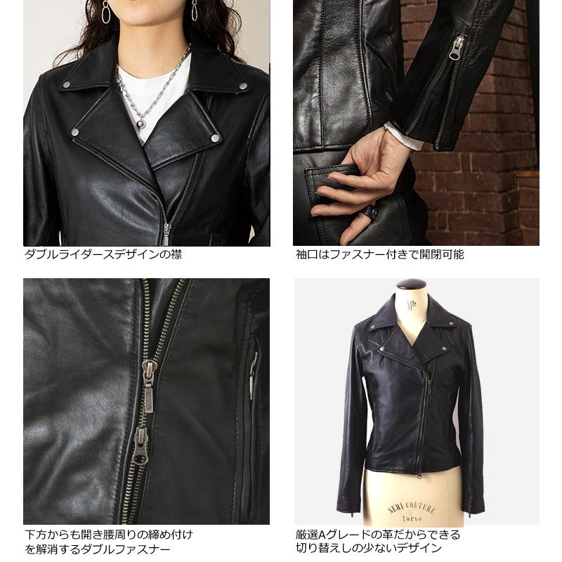 Liugoo Leathers LIUGOO 本革 ダブルライダースジャケット