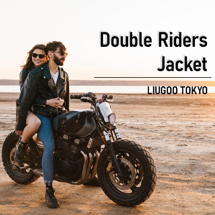 LIUGOO Leathers シープレザー ダブルライダースジャケット Liugoo Leathers LIUGOO 本革 ダブルライダースジャケット