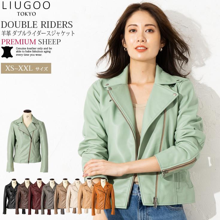 Liugoo Leathers LIUGOO 本革 ダブルライダースジャケット