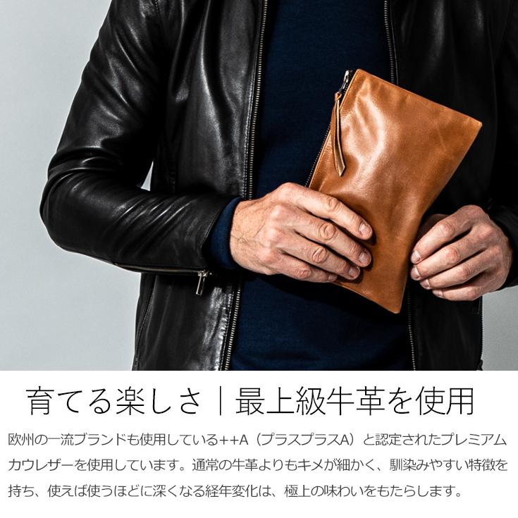 【30%OFFクーポン】LIUGOO 本革 マルチポーチ 男女兼用 リューグー BAG01A  レザーポーチ/マルチポーチ | Liugoo Leathers | 03
