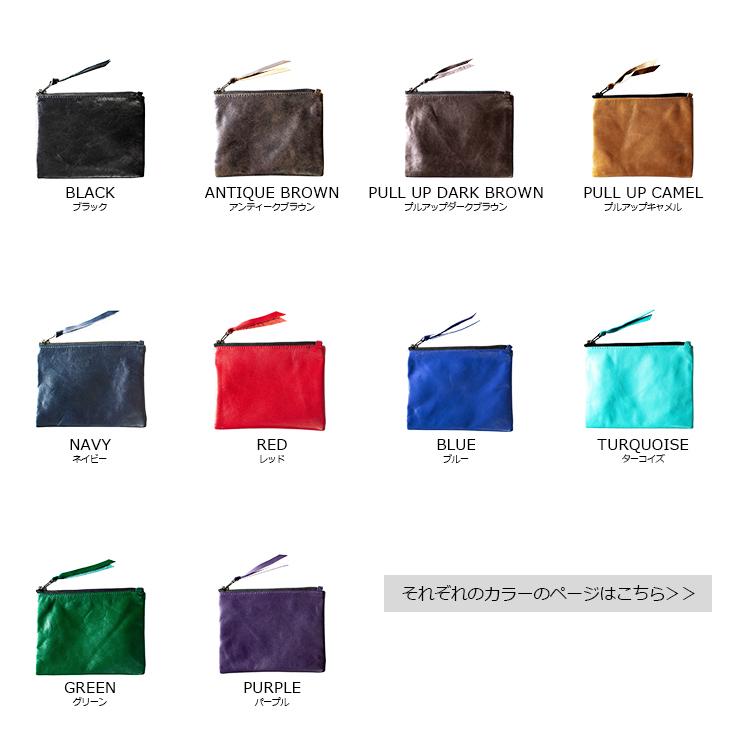 【30%OFFクーポン】LIUGOO 本革 マルチポーチ 男女兼用 リューグー BAG02A | Liugoo Leathers | 19