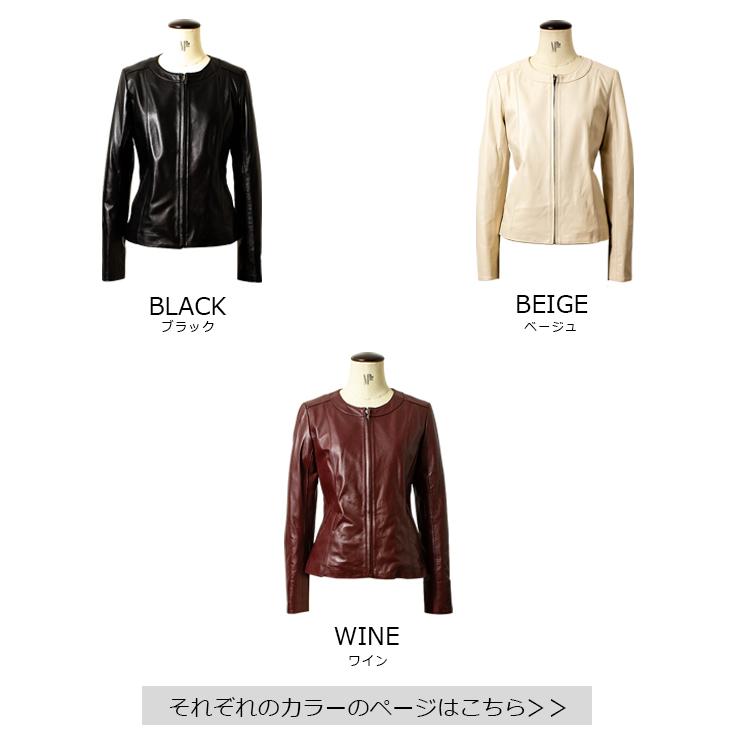 JEAN-LOUIS SCHERRER 本革 ノーカラーシングルライダース JEAN-LOUIS SCHERRER 本革 ノーカラーシングルライダース