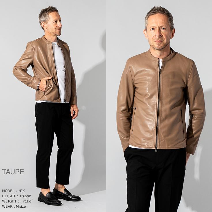 LIUGOO 本革 シングルライダースジャケット メンズ リューグー SRS12B  レザージャケット/ブルゾン/アウター | Liugoo Leathers | 15