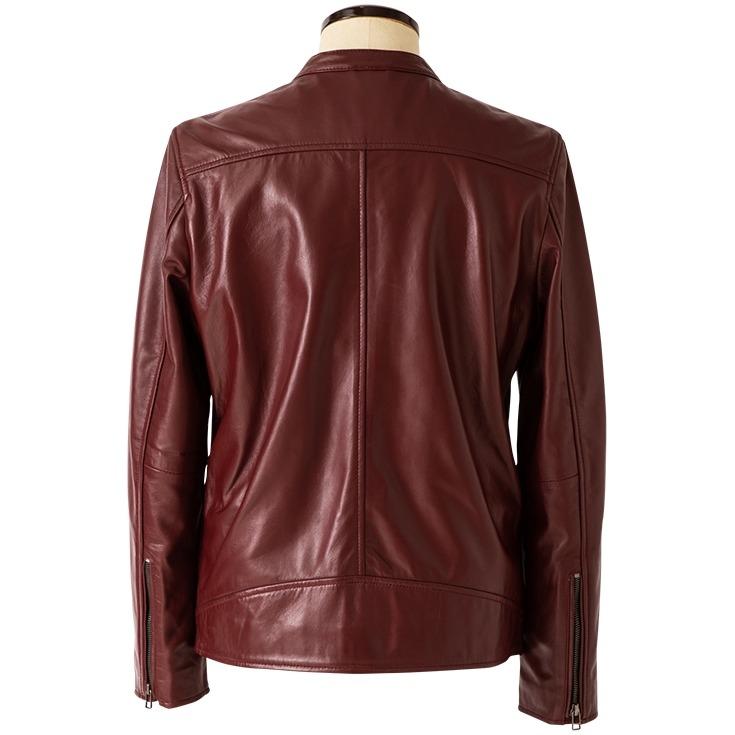 LIUGOO 本革 シングルライダースジャケット メンズ リューグー SRS12B  レザージャケット/ブルゾン/アウター | Liugoo Leathers | 19