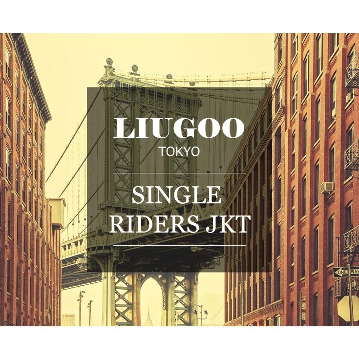 【20周年記念10%OFFクーポン】LIUGOO 本革 シングルライダースジャケット メンズ リューグー SRS12B  レザージャケット/ブルゾン/アウター | Liugoo Leathers | 01