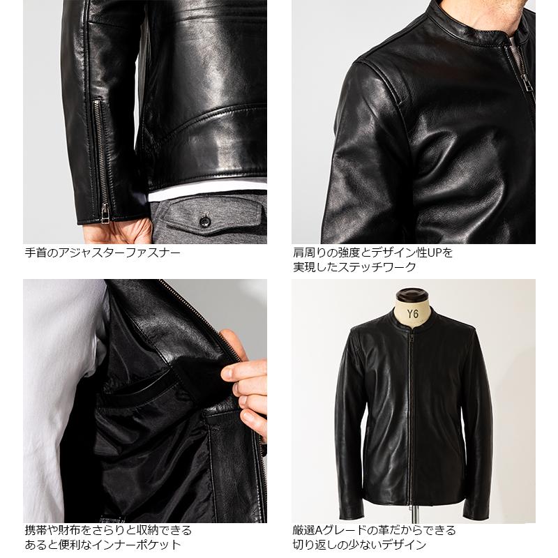 【美品】liugoo 牛革　レザージャケット カーコート　古着　ブラック　L Liugoo Leathers 本革 カーコート メンズ リューグーレザーズ