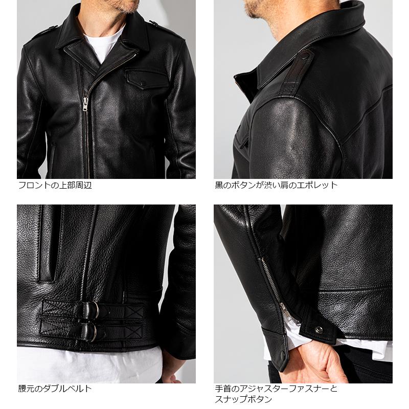 Liugoo Leathers 本革 ロックンロールライダー メンズ リューグーレザーズ DRY17A  レザージャケット バイカージャケット｜liugoo｜12