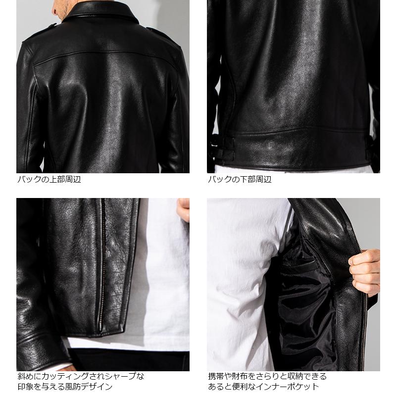 Liugoo Leathers 本革 ロックンロールライダー メンズ リューグー