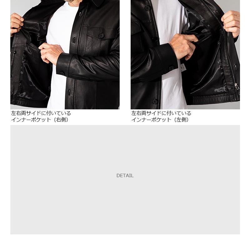 JEAN-LOUIS SCHERRER 本革 レザーブルゾン メンズ ジャン=ルイ