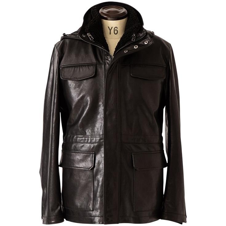 JEAN-LOUIS SCHERRER 本革 ミリタリーブルゾン メンズ ジャン=ルイ・シェレル 6155A  レザージャケット/ブルゾン/アウター |  | 12