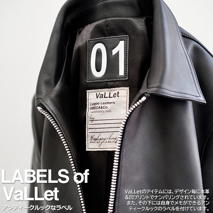 VALLET 本革 シングルライダースジャケット メンズ ヴァレット VALLET01AN  レザージャケット/ライダースジャケット｜liugoo｜04