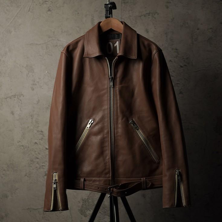 VALLET 本革 シングルライダースジャケット メンズ ヴァレット