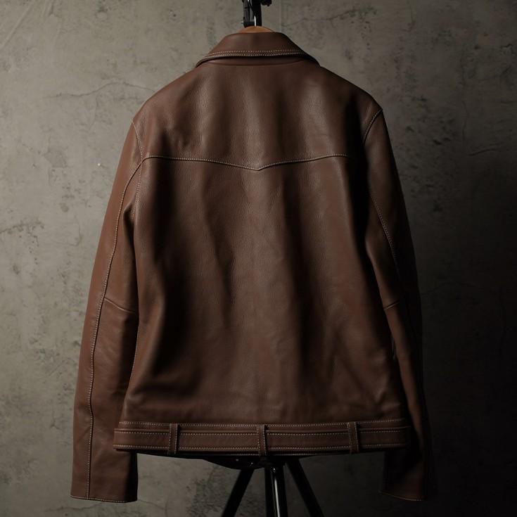 VALLET 本革 シングルライダースジャケット メンズ ヴァレット