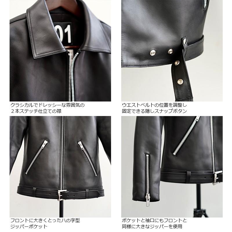 VALLET 本革 シングルライダースジャケット メンズ ヴァレット