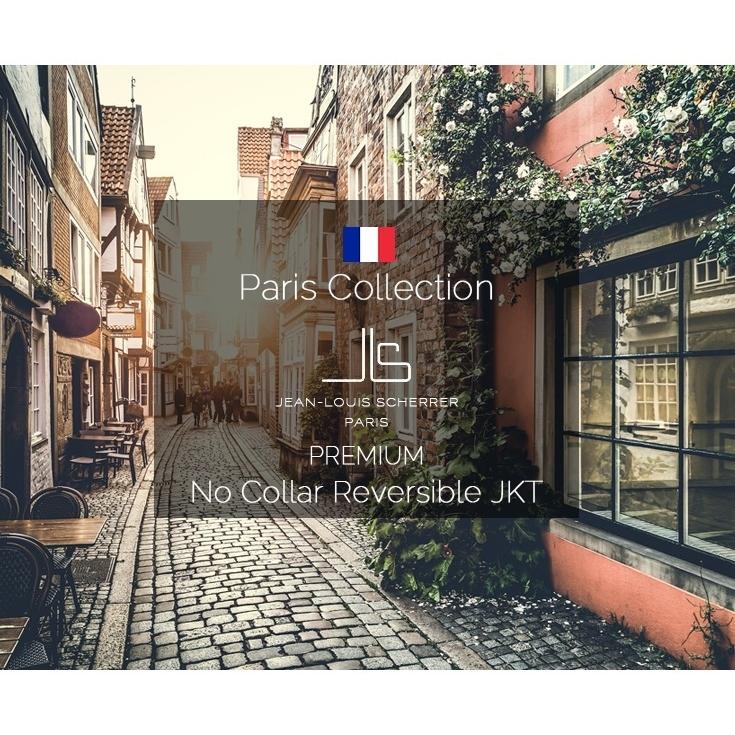 ジャンルイシェレル　ノーカラーシングルジャケット　　ラムレザー　スカイブルー JEAN-LOUIS SCHERRER | レザージャケット・革ジャンの通販