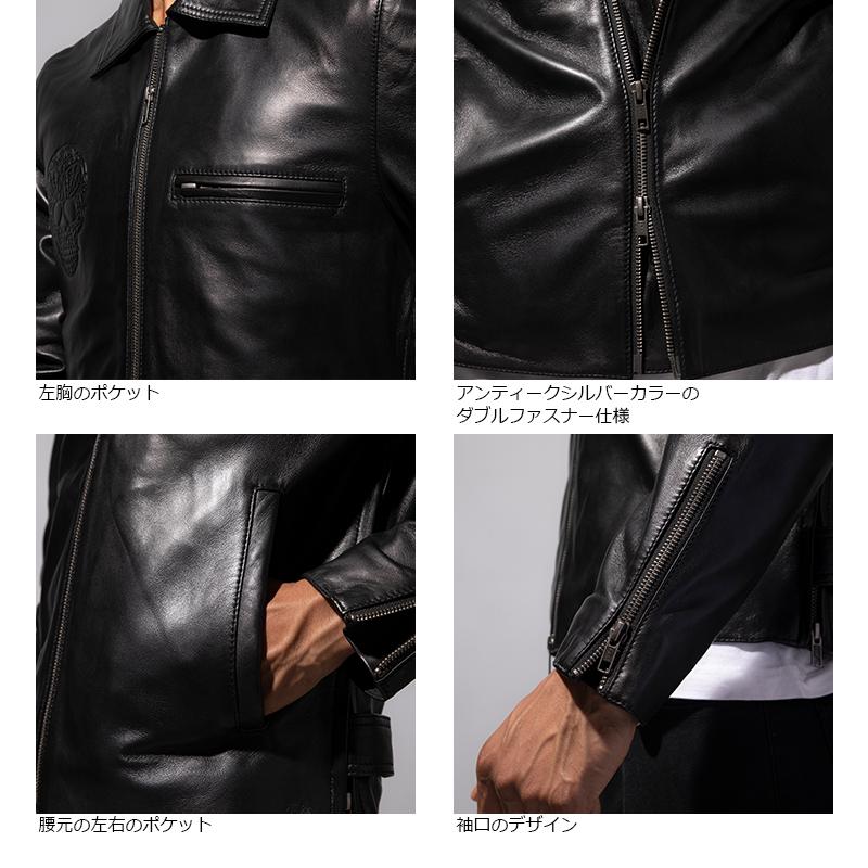 CRAZY RIDER 本革 シングルライダース メンズ クレイジー CRAZY RIDER 本革 シングルライダース メンズ クレイジー