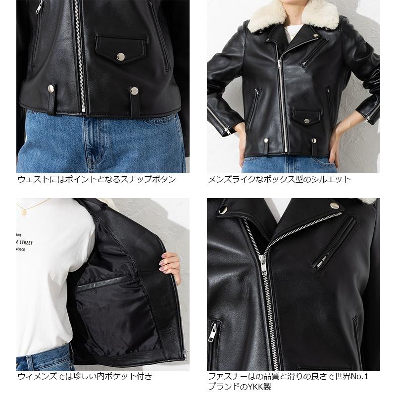 Liugoo Leathers 【20周年記念10%OFFクーポン】LIUGOO 本革 襟ボア