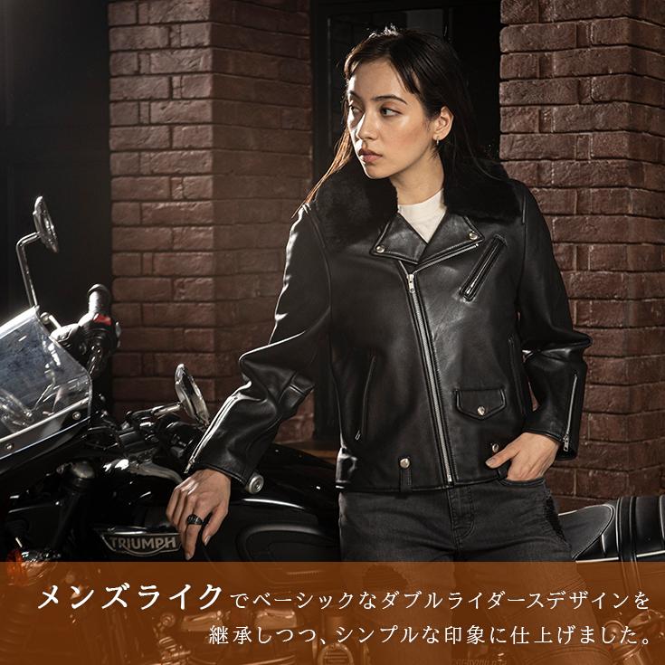 Liugoo Leathers LIUGOO 本革 襟ボアダブルライダース Liugoo Leathers LIUGOO 本革 襟ボアダブルライダース